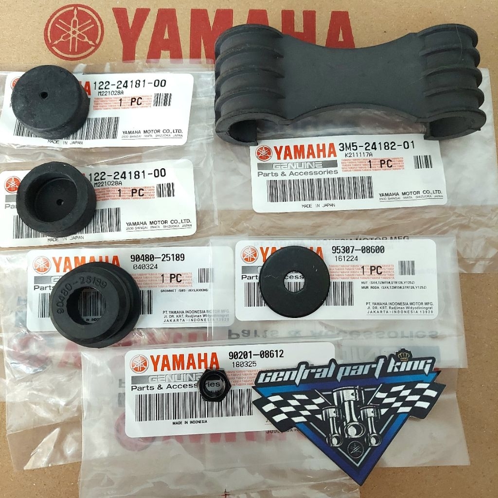 ยาง GROMMET DAMPER LOCATING TANK RXS, YT115, RX SPECIAL ORIGINAL YAMAHA 90480-25189 90201-08612 9530