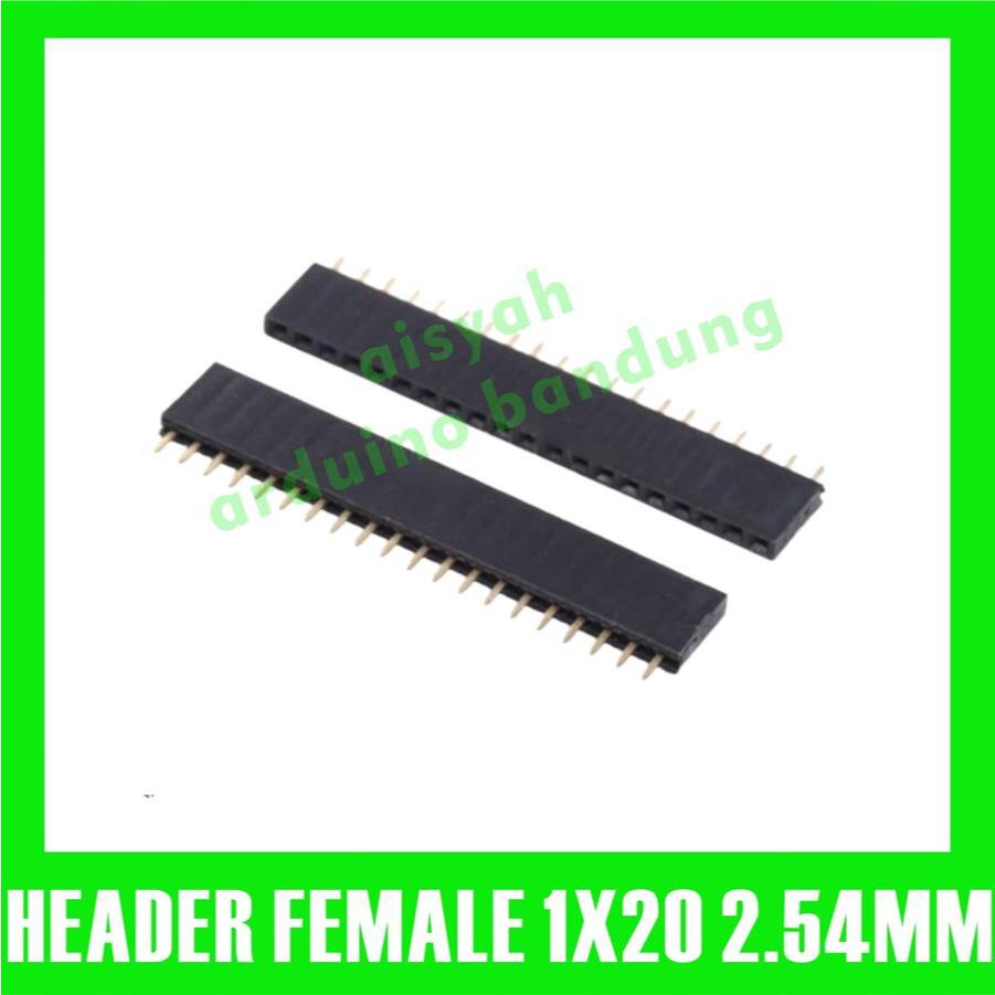 Pin Head Female 1X20 Pin 20p 2.54mm Single Row Header Straight 1x20p