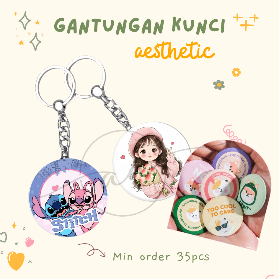 GUNDAN CUSTOM KEYCHAIN / CUSTOM PIN / SOUVENIR KEYCHAIN Hampers วิทยาลัย ฯลฯ กําหนดเอง