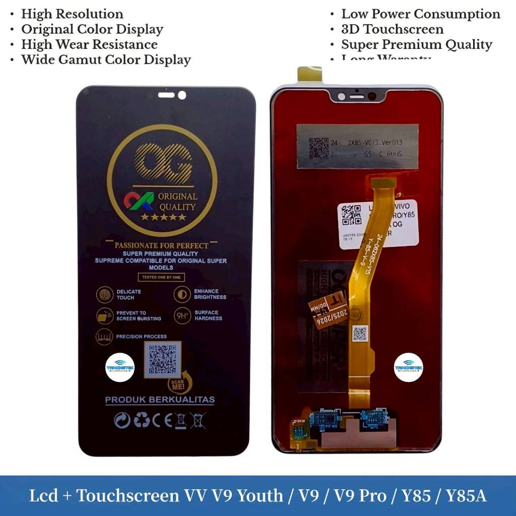 Lcd + หน้าจอสัมผัส Vivo V9 - Youth - V9 - V9 Pro - Y85 - Y85A