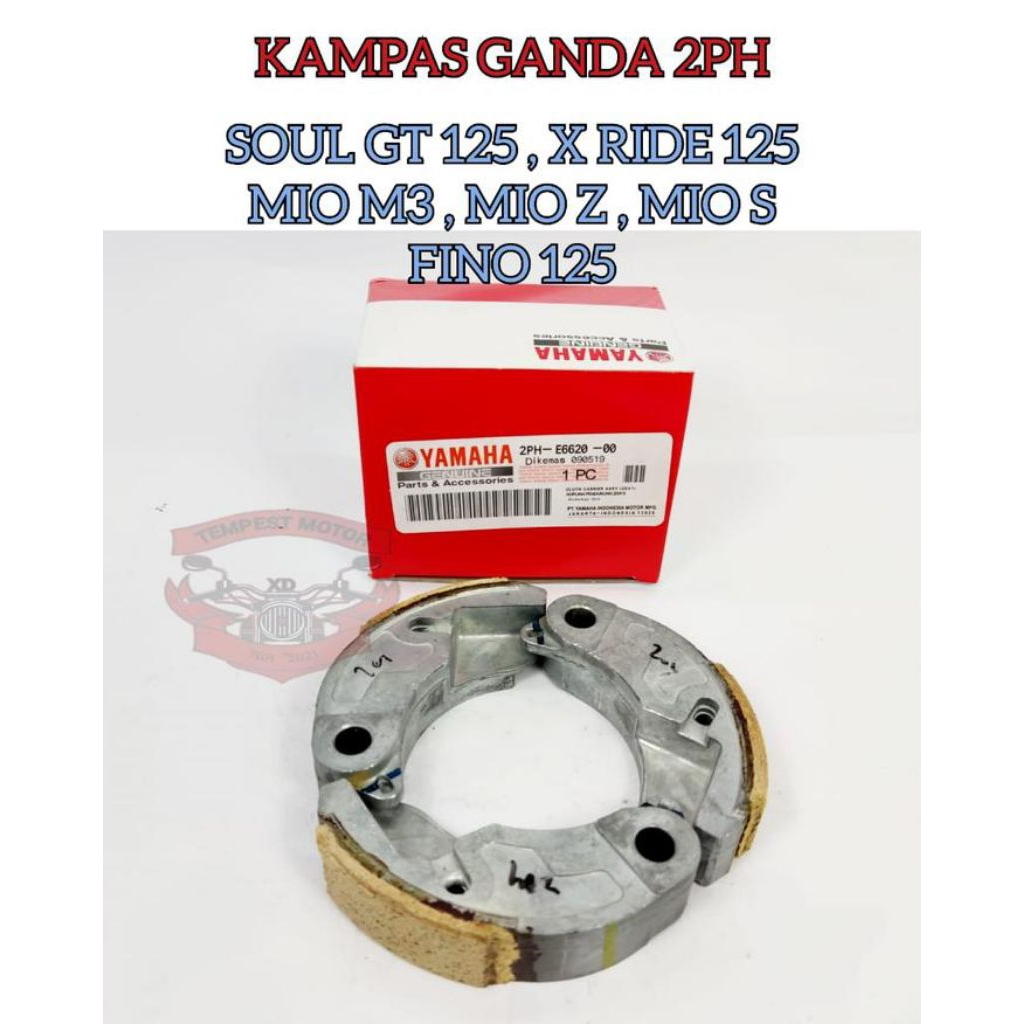 Original oem YAMAHA คลัทช์คู่สําหรับ MIO M3, MIO S, MIO Z, SOUL GT 125, FINO 125, XRIDE 125, pnp faz