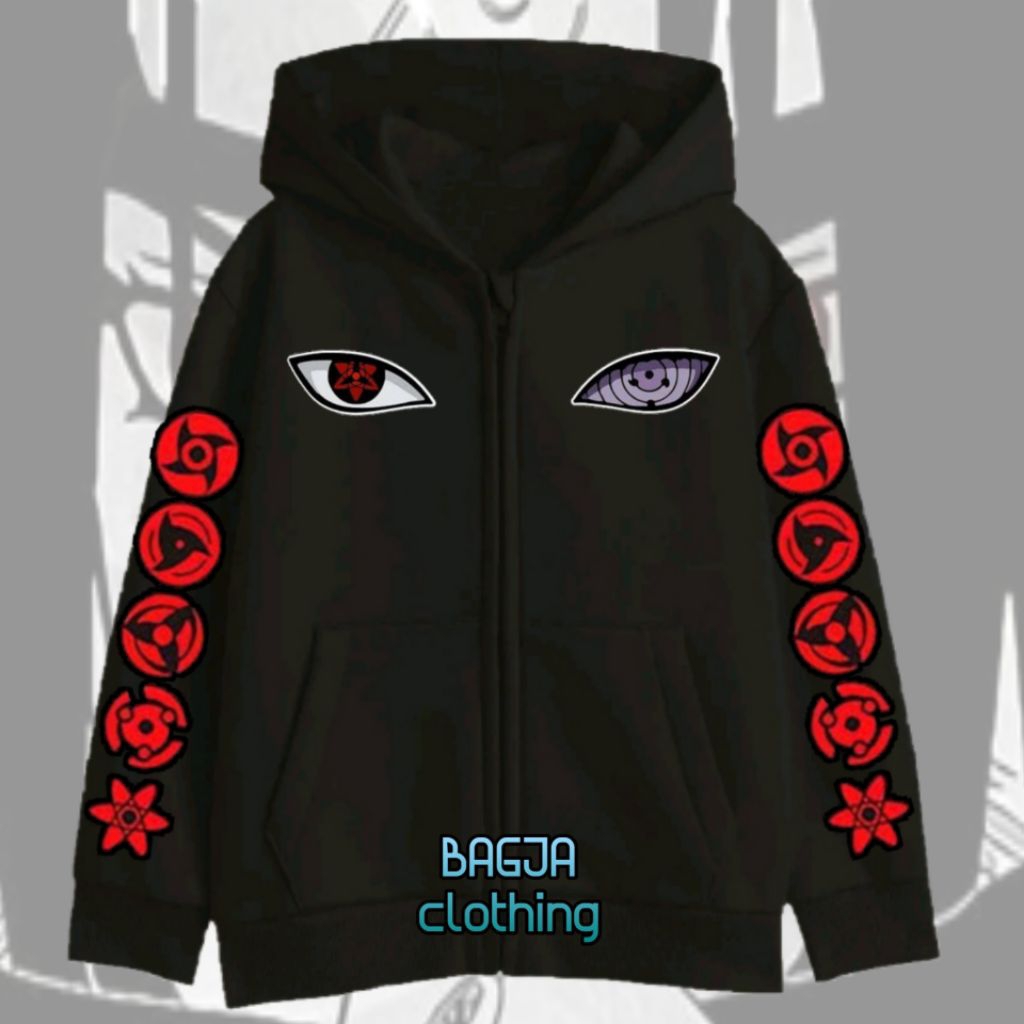 เสื้อแจ็คเก็ตมีซิปสําหรับเด็ก Akatsuki / เสื้อฮู้ดมีซิปสําหรับเด็ก Akatsuki