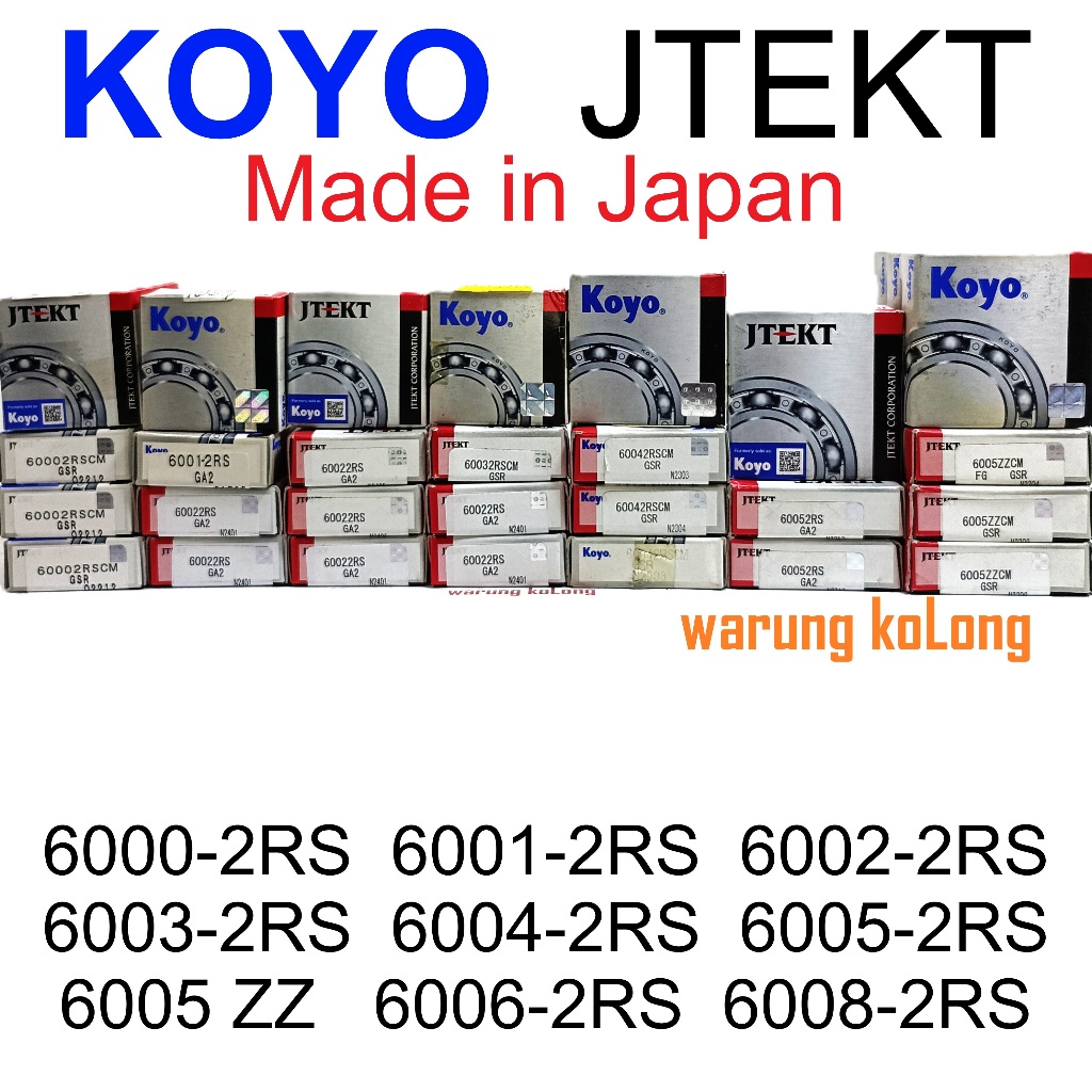 แบริ่ง 6000 6001 6002 6003 6004 2RS 6005 ZZ 6006 6007 6008 KOYO Japan laker