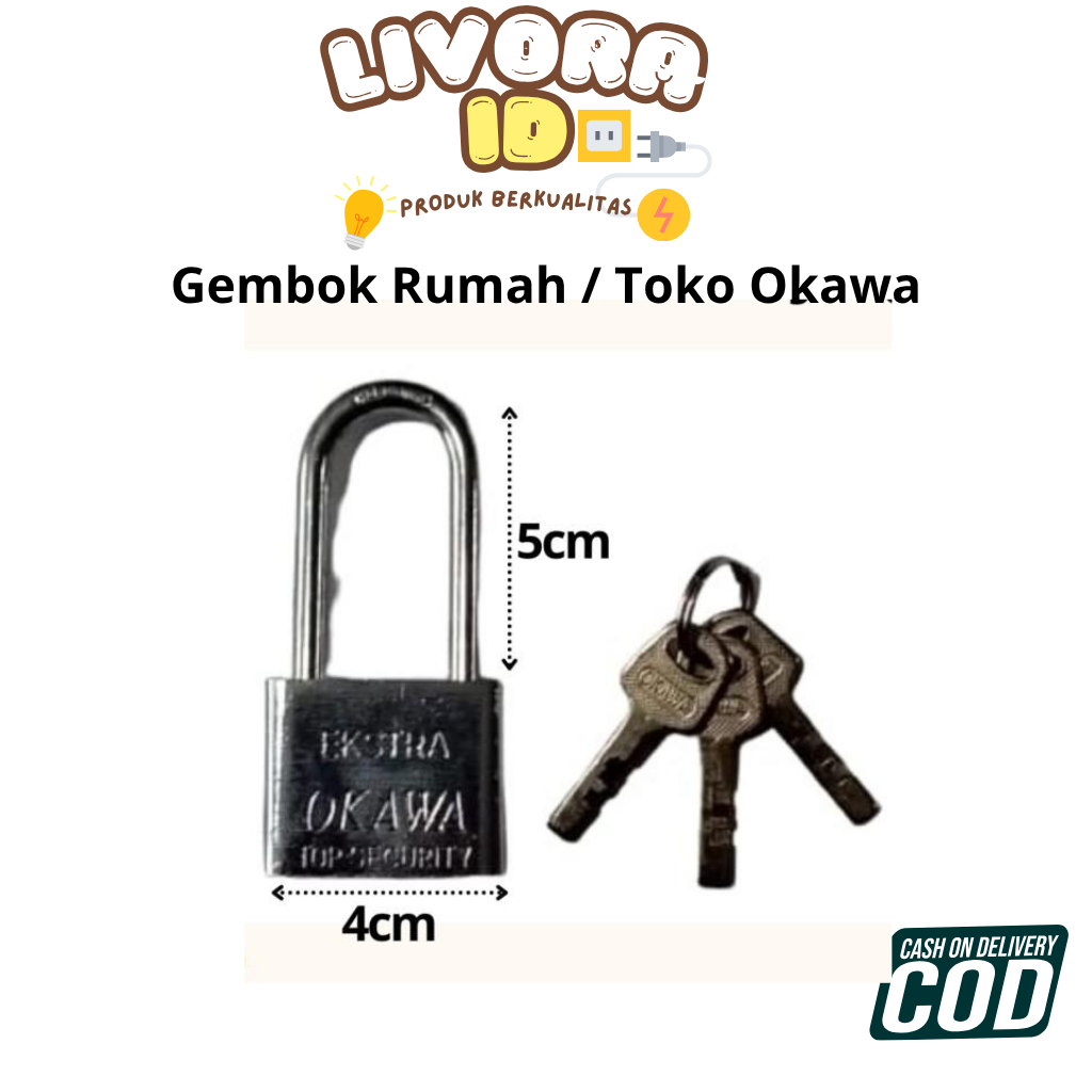 กุญแจ Okawa Home / Shop ยาว 30 มม