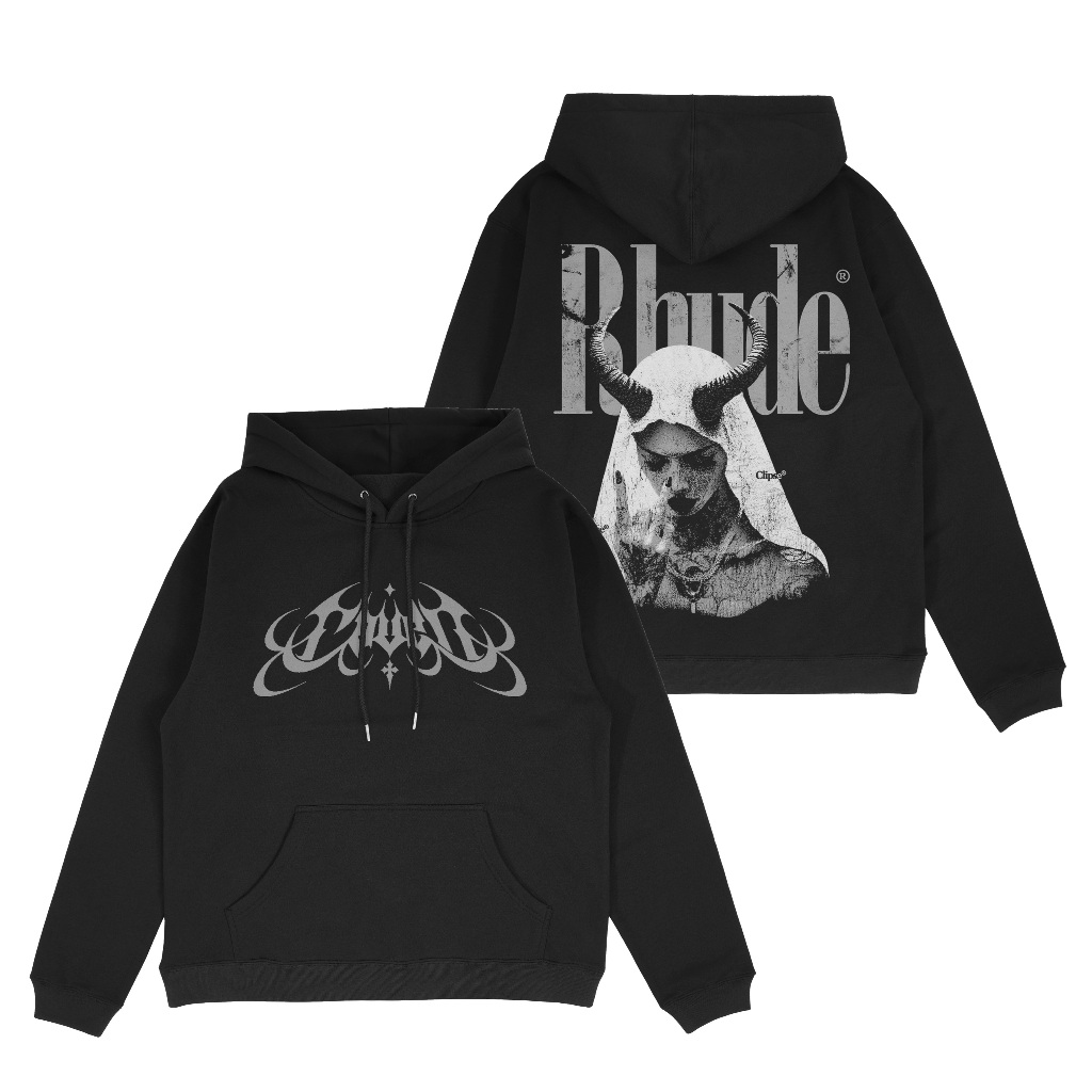 Hoodie เสื้อกันหนาวจัมเปอร์ Distro โลหะ RSCN Rhude Unisex ขนแกะหนา 300gsm