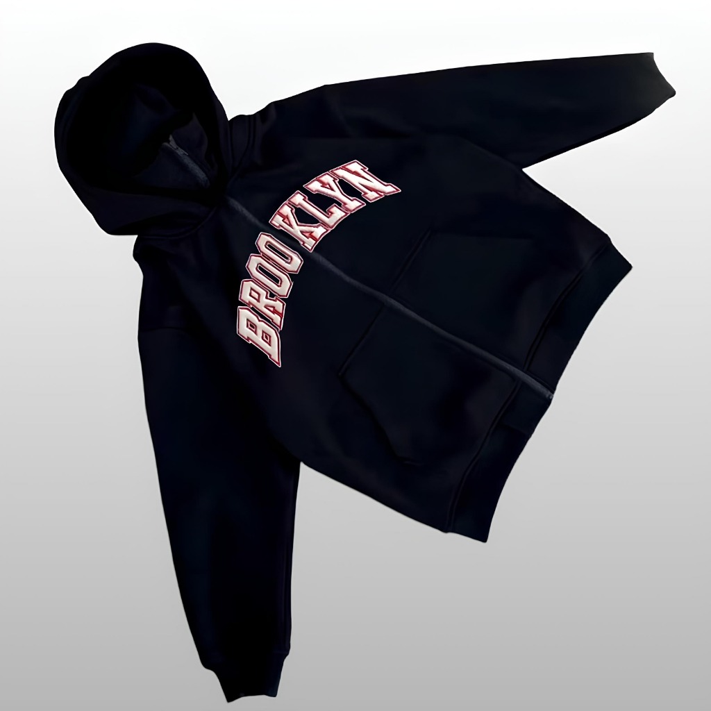 Brooklyn Zipper Black Ninja Premium Unisex Balaclava Hoodie