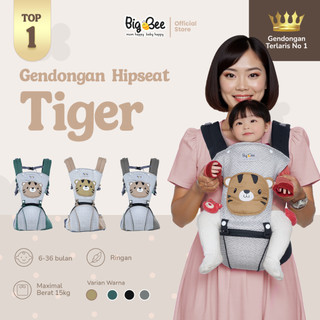Big Bee Gendongan Hipseat Bayi Depan Saku Karakter Tiger Series