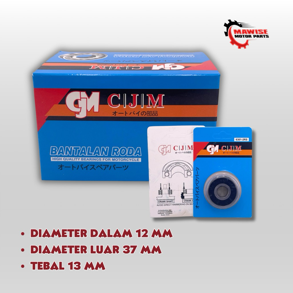 BEARING 6301 2RS CJM [RETAIL]- BEARING LAKER LAHER CJM 6301-2RS