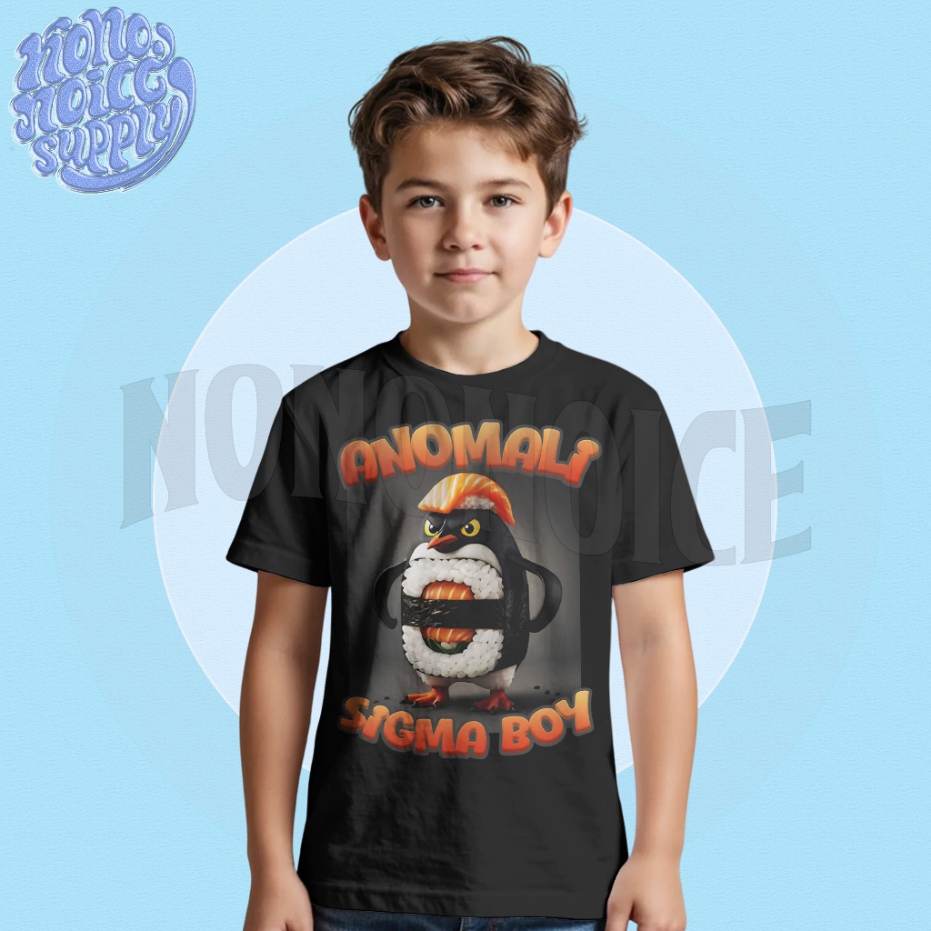 Anomali Sigma Boy Tung Sahur เสื้อยืดเด็ก / Sigmaboy Anomali Tung Sahur เด็กอายุ 3-12 ปี
