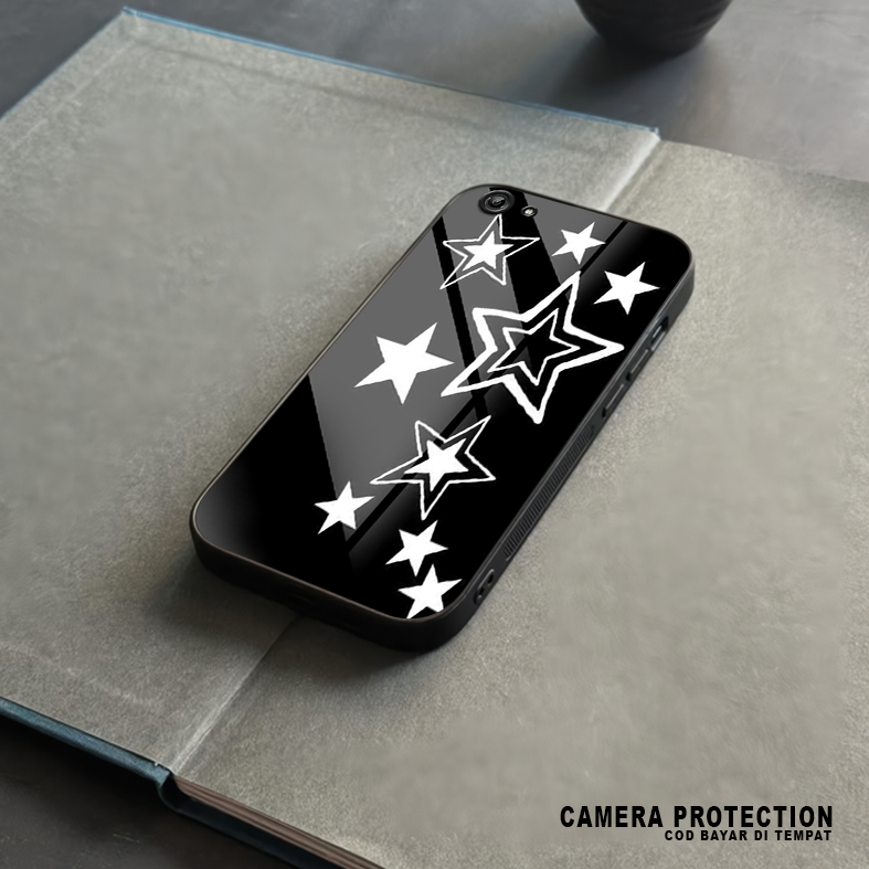 HP HS05 เคส Vivo Y71 ใหม่ล่าสุด - Y71i - Glass Softcase - 2D Glossy Hardcase - เคสป้องกันโทรศัพท์มือ