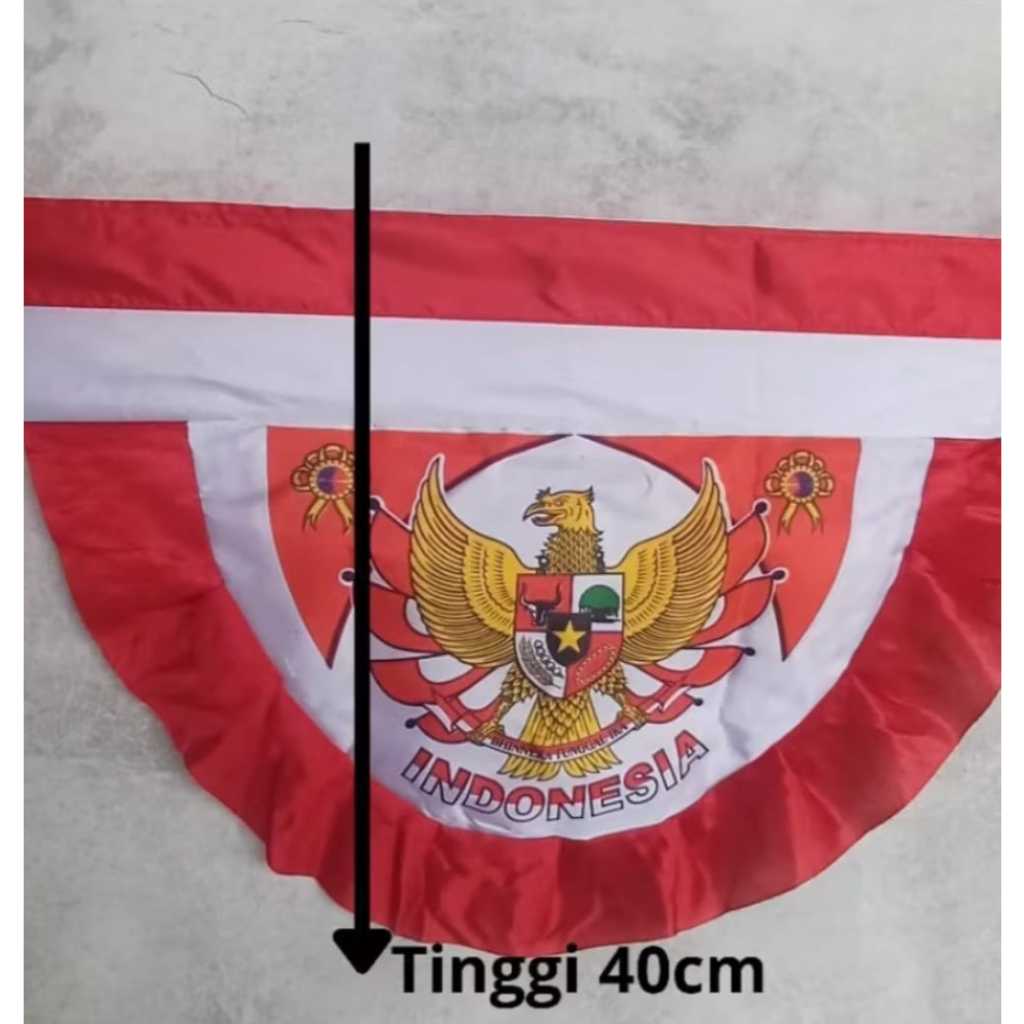 MERAH RED AND WHITE GARUDA MINI GARUDA BACKGROUND FLAG