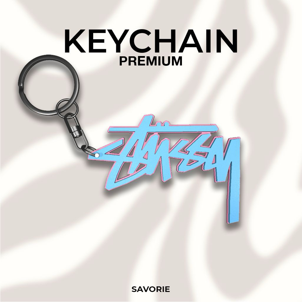 STUSSY BLUE PINK 3D KEY CHANGE