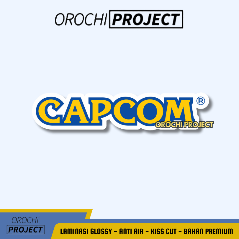CAPCOM ไวนิลเคลือบเงากันน้ํา HP Laptop Tumbler หมวกกันน็อคมอเตอร์ไซค์สติ๊กเกอร์โลโก้