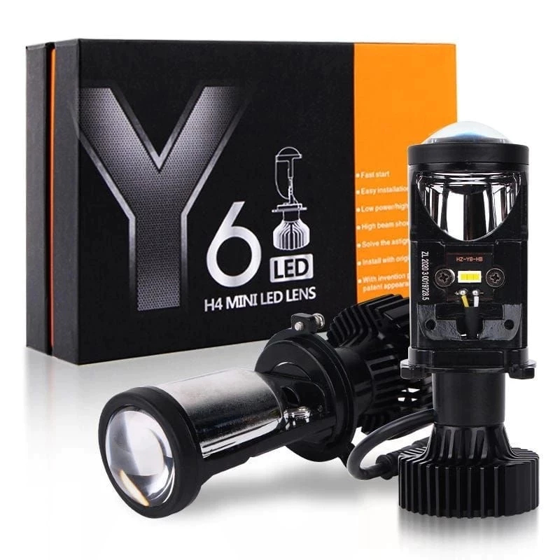 Mini Projector LED Lamp Y6 H4 / Mini Projector H4 1Set