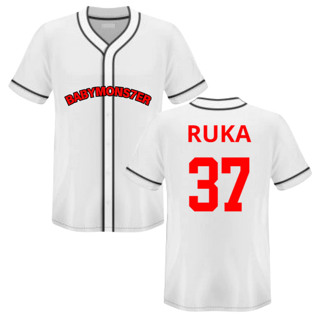 เสื้อเบสบอล Babymonster Ruka Kpop 37