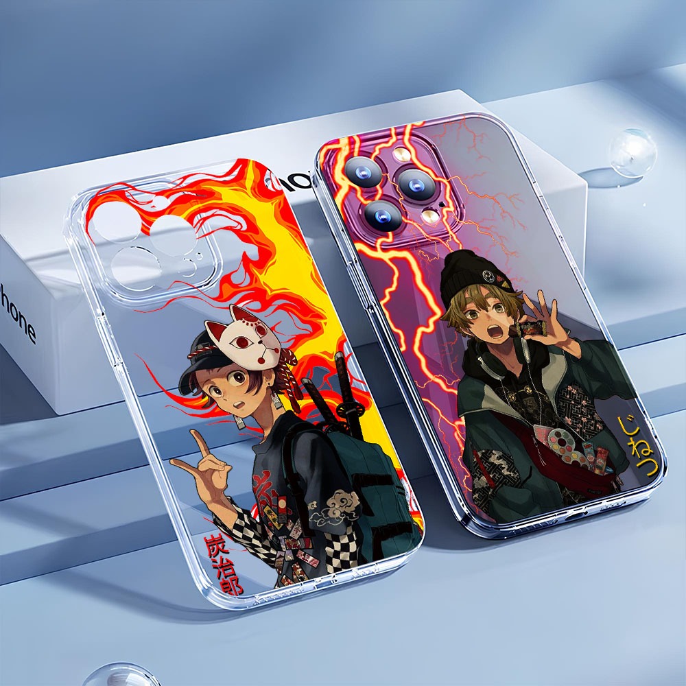 ALL TYPE CASE CLEAR DEMON SLAYER MOTIF สําหรับ VIVO V27 5G V23 5G V23E V20 V29/S17 Y81 V20 SE Y53 20