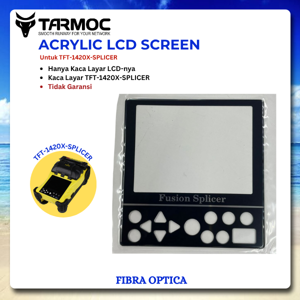 LAYAR Tarmoc TFT-1420X-SPLICER หน้าจอ LCD | FO Tool ฝาครอบหน้าจอกระจกไฟเบอร์ออปติก อะไหล่