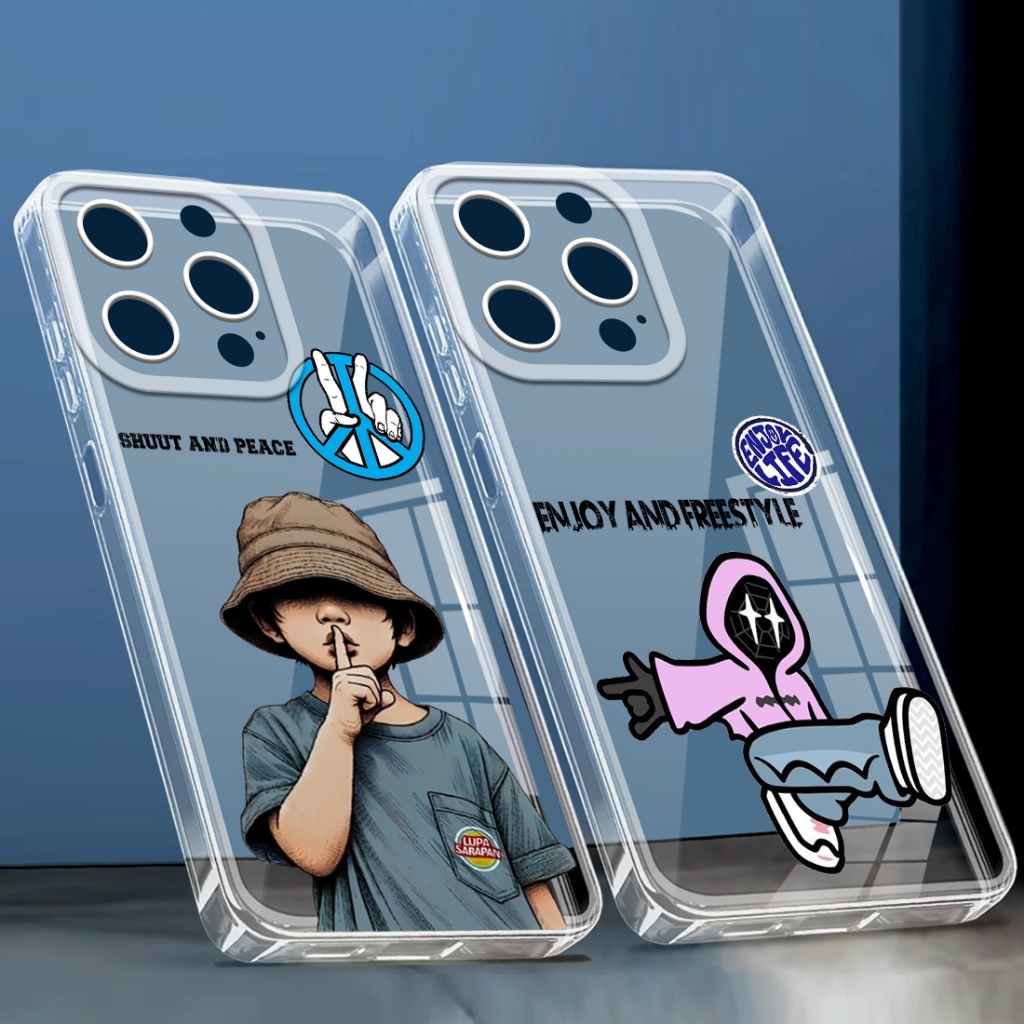 (FC03) Glossy clear Case ใสสําหรับOppo A15 A16 EK A17 K A18 A3S A39 A31 A38 A3 PRO A3X A96 A77S A57 