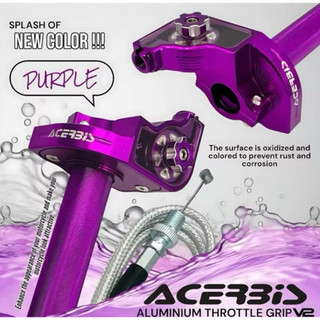 Promo gas spontan acerbis v2 roller full cnc original gas spontan acerbis v2 plus kabel gass serat 120cm