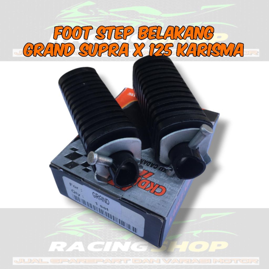 ยางรองเท้าหลัง Footstep Supra X 125 Grand Karisma