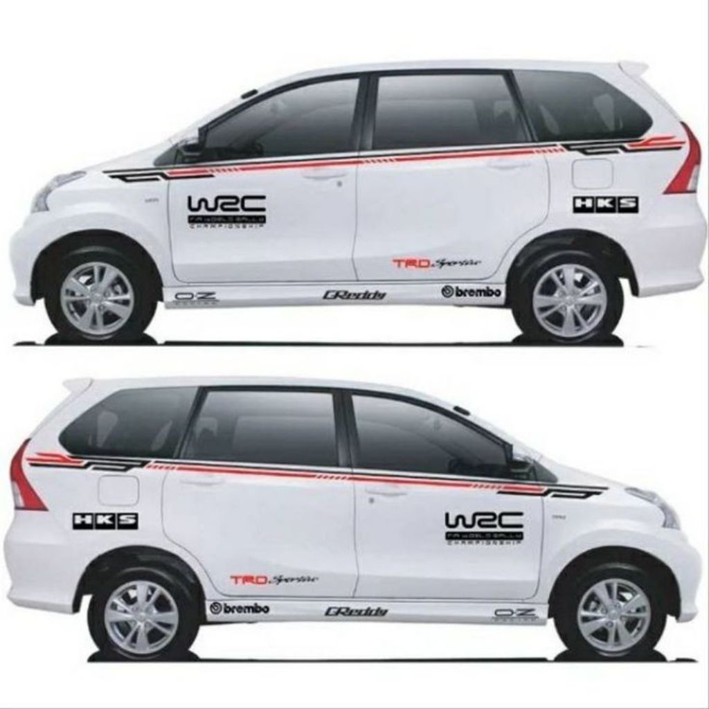 Avanza Xenia veloz สติ๊กเกอร์ติดรถ ฯลฯ รายการสติ๊กเกอร์ wrc trd สไตล์มินิมอล Avanza Xenia รถ ล่าสุด 