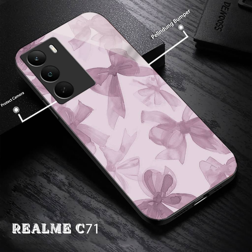 ล่าสุดRealme C71 Glass Softcase 2025 โทรศัพท์มือถือปลอก-ตัวป้องกันโทรศัพท์มือถือRealme C71 2025 ล่าส