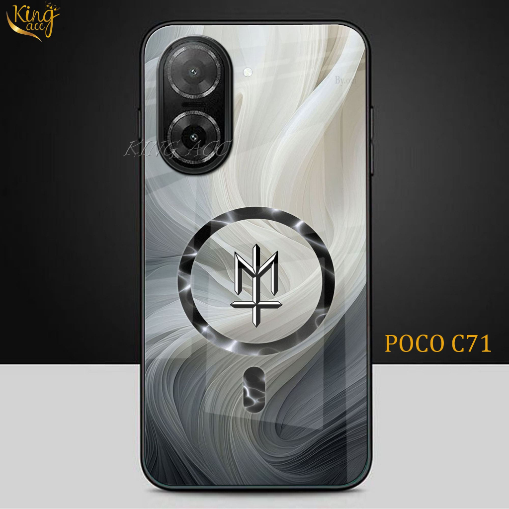 HP Glitter Glass เคสโทรศัพท์สําหรับ POCO C71 - เคสโทรศัพท์ POCO C71 - K44