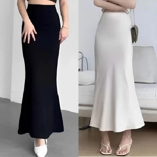 Turun Harga!!Rok Lunar Mermaid Duyung Wanita Kekinian Maxi Bahan Scuba Elastis Melar Silmy Kekinianl