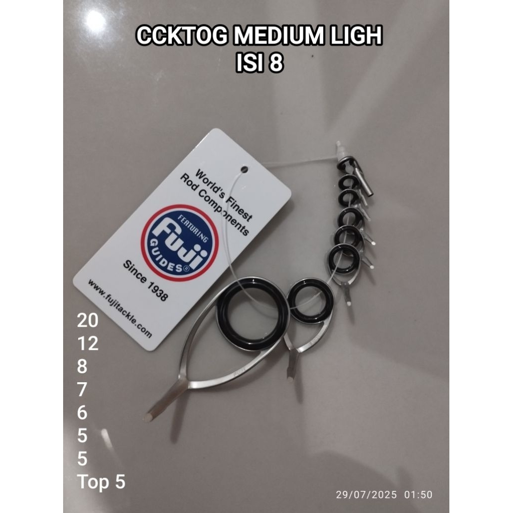 (20-5) ORIGINAL FUJI CCKTOG KSERIES GUIDE RING SET GALATAMA