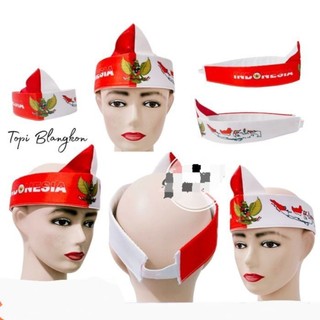 BLANGKON MERAH PUTIH | UDENG | HIASAN KEPALA | BANDO MERAH PUTIH