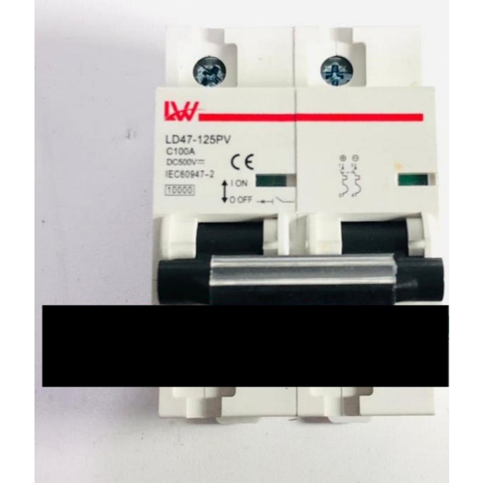 CIRCUIT BREAKER MCB DC 2P 100A BA49-63 LD47-125A PV