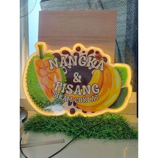 Akrilik Neon Box Slim Terbaru (Ukuran Standar) Acrylic Lampu FREE DESIGN, Neon box custom logo