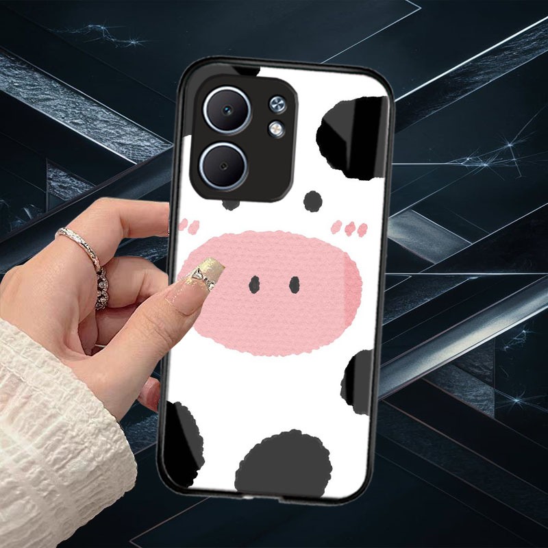 ล่าสุดOppo A5X Glass Softcase 2025 - เคสOppo A5X - เคสOppo A5X HP - เคสOppo A5X HPคลุมทั้งหมดกล้องปก