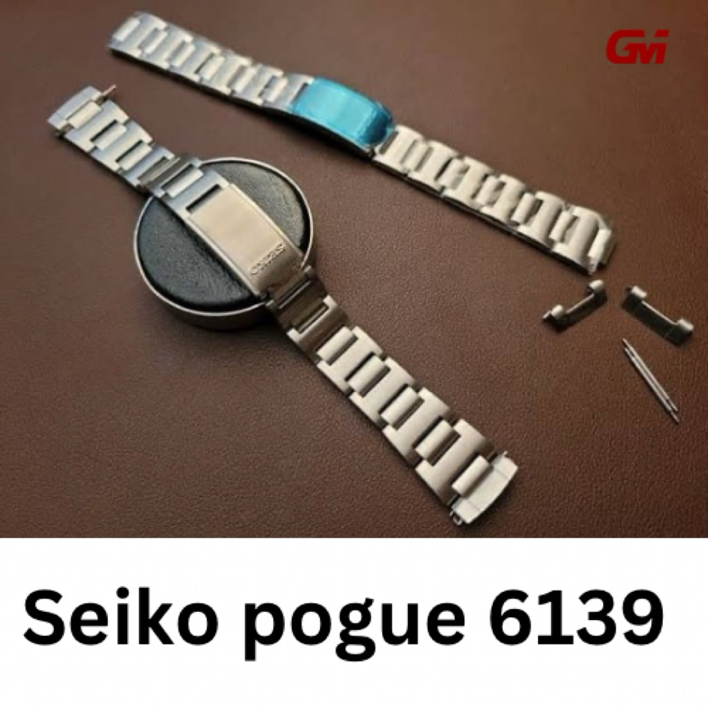 สร้อยข้อมือ Seiko pogue 6139 -6000 6139-6002 6005 6009 Chrono 19mm