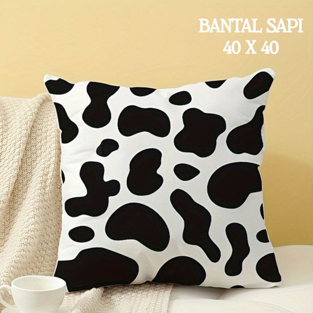 AESTTHETIC COW PILLOW 40X40 SUPER SOFT MATERIAL