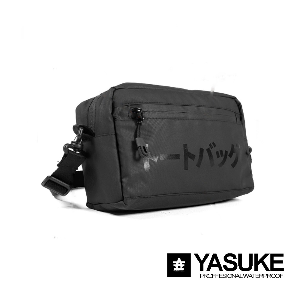 YASUKE กระเป๋าสะพายไหล่กันน้ําสําหรับผู้ชาย Slingbag กระเป๋าสตางค์ HP Waistbag Realpict 4 IN 1 ล่าสุ
