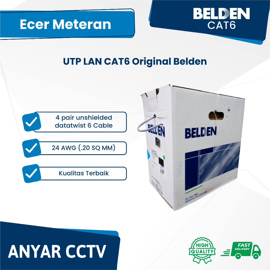 BELDEN USA Cat6 UTP LAN Cable / Belden Cat6 ต่อเมตร