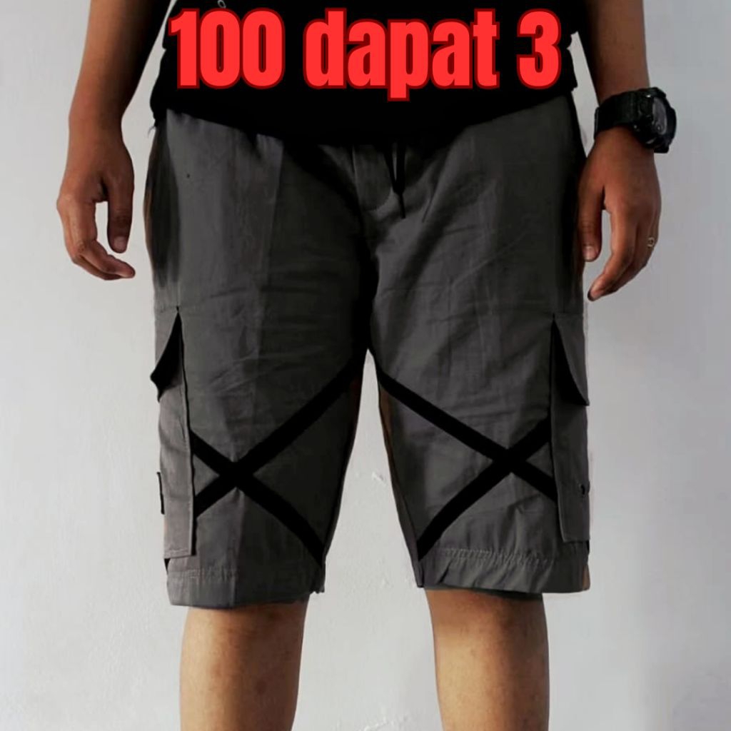 100 THOUSAND GET 3 PCS Mens Cargo Shorts Cargo Pants