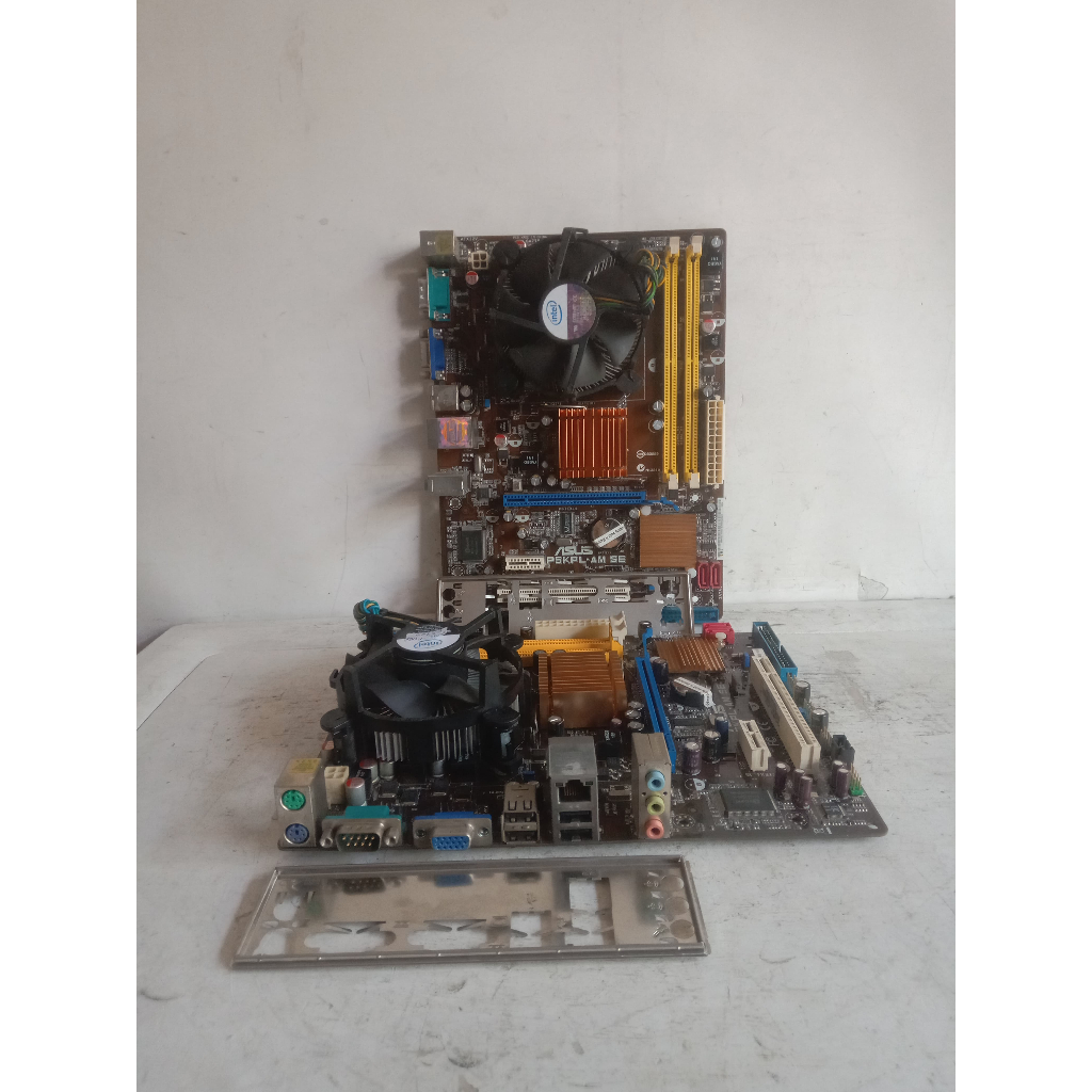 เมนบอร์ด asus p5kpl-am-se dual core e5300 ddr2 lga 775 สภาพดี