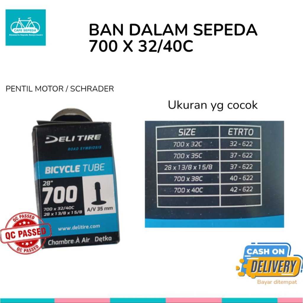 ยางภายในจักรยาน 700X32/40C TUBE FIXIE 28" RB 700 X 32C. 1 3/8 x 1 5/8. 35c. 38c. 40ค