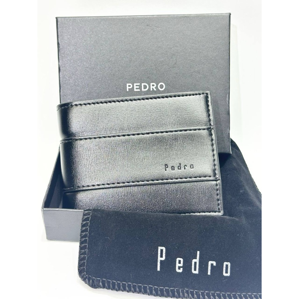MAN WALLET กระเป๋าสตางค์ผู้ชาย PEDRO CANBERA FOLDING WALLET