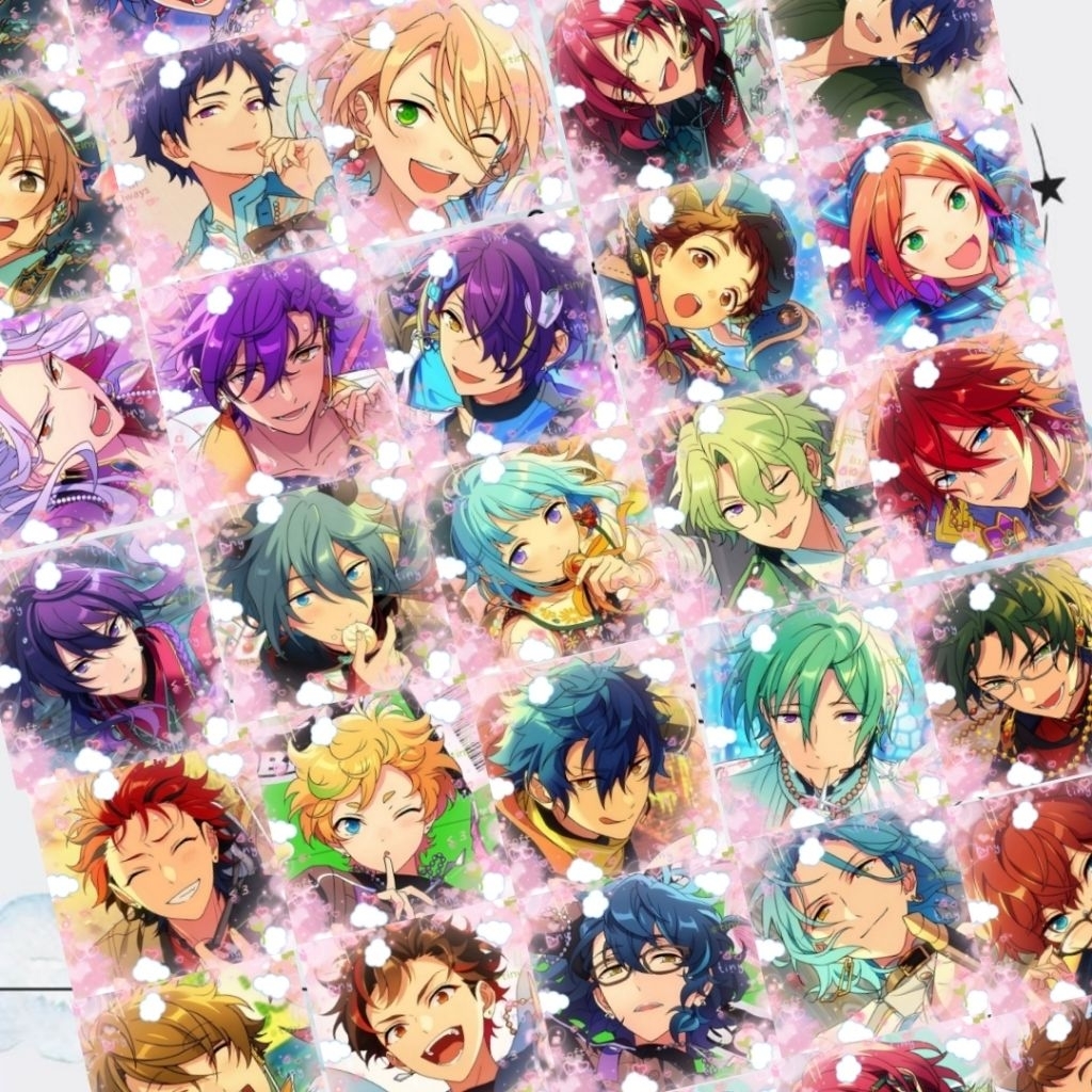 สติ๊กเกอร์ Deco Ensemble stars (Mika, Eichi, Rei, Tsukasa)