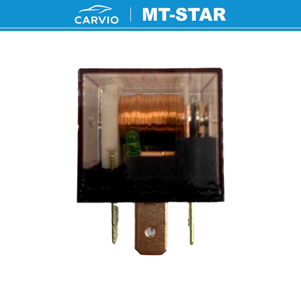 MT STAR รีเลย์ 4 พิน 12 โวลต์ 40 Ampere ไฟแสดงสถานะ LED ชนิดใส MT STAR