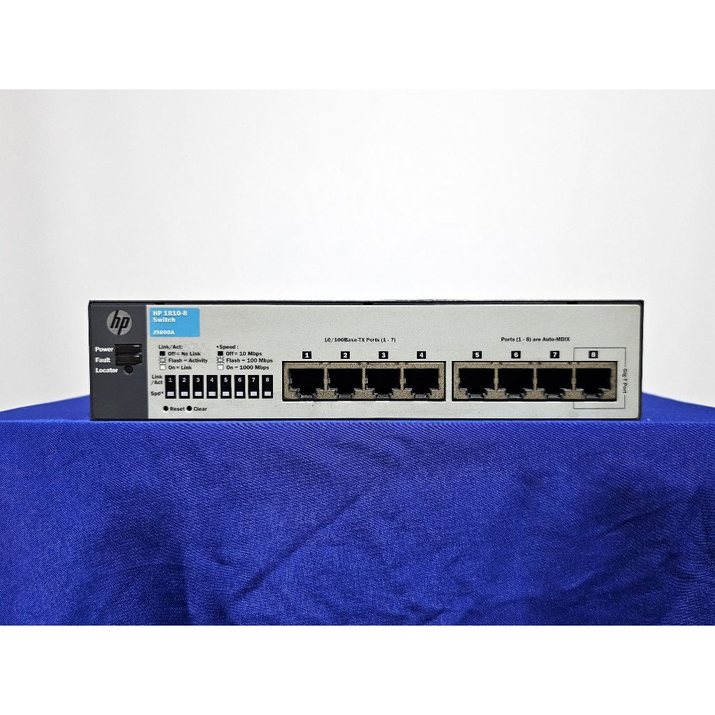 Switch Hub HP 1810 8 J9800A 8 Port 10 100 1 Port Gigabit Managed Web Based