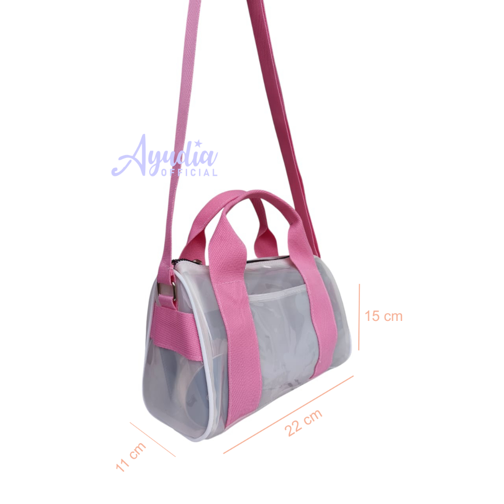 Jely pvc micha กระเป๋าสะพายข้างและคอนเสิร์ตผู้หญิงสวยๆ (JIJIBHAN)