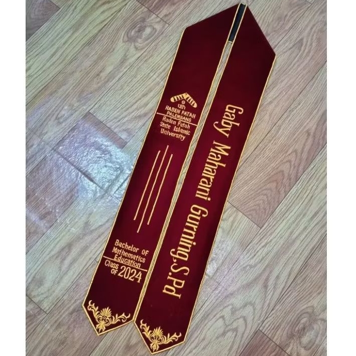 สายสะพายรับปริญญา (ครบรอบ 1 วัน) LIST OF EMBROIDERY สร้อยคอสายสะพายคอ