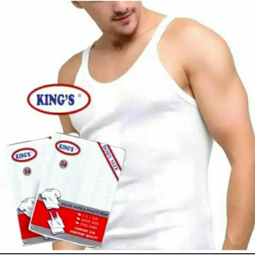 Kings เสื้อกล้าม/เสื้อกล้ามผู้ชายสําหรับผู้ใหญ่ 3 ชิ้น