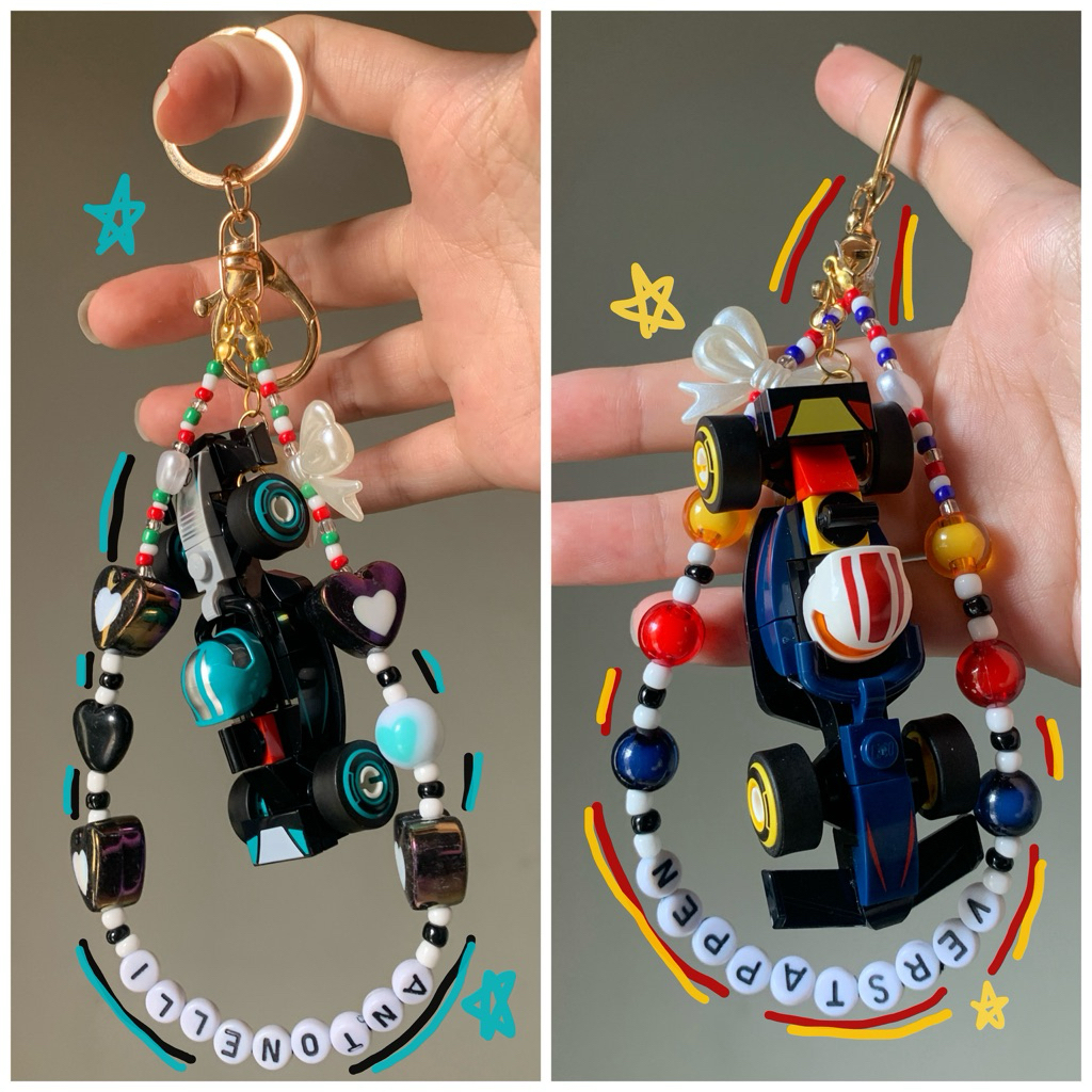 F1 LEGO MINIFIG KEYCHAIN