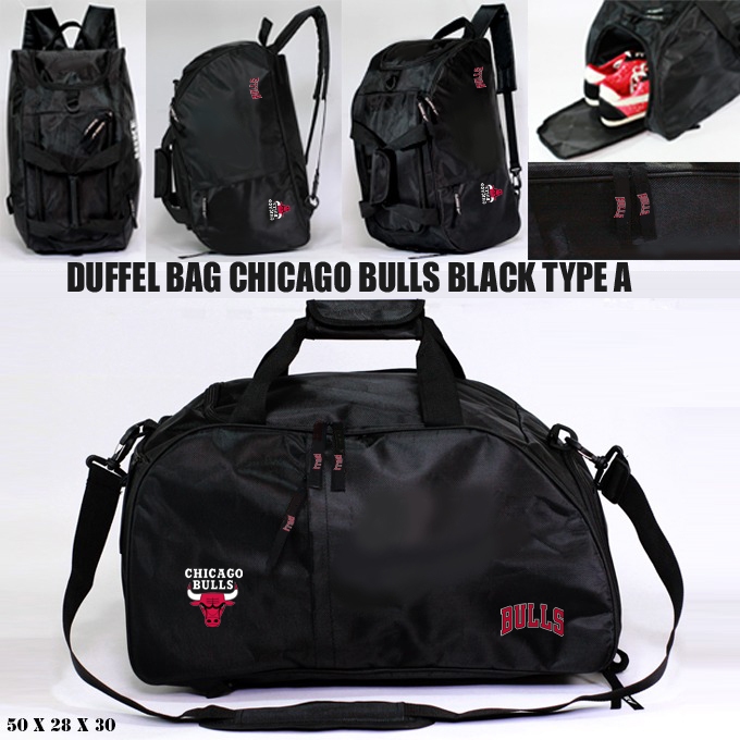 CHICAGO BULLS DUFFEL BAG - BULLS BASKET TRAVEL BAG - CHICAGO BULLS GYM BAG - NBA BULLS BAG - CHICAGO