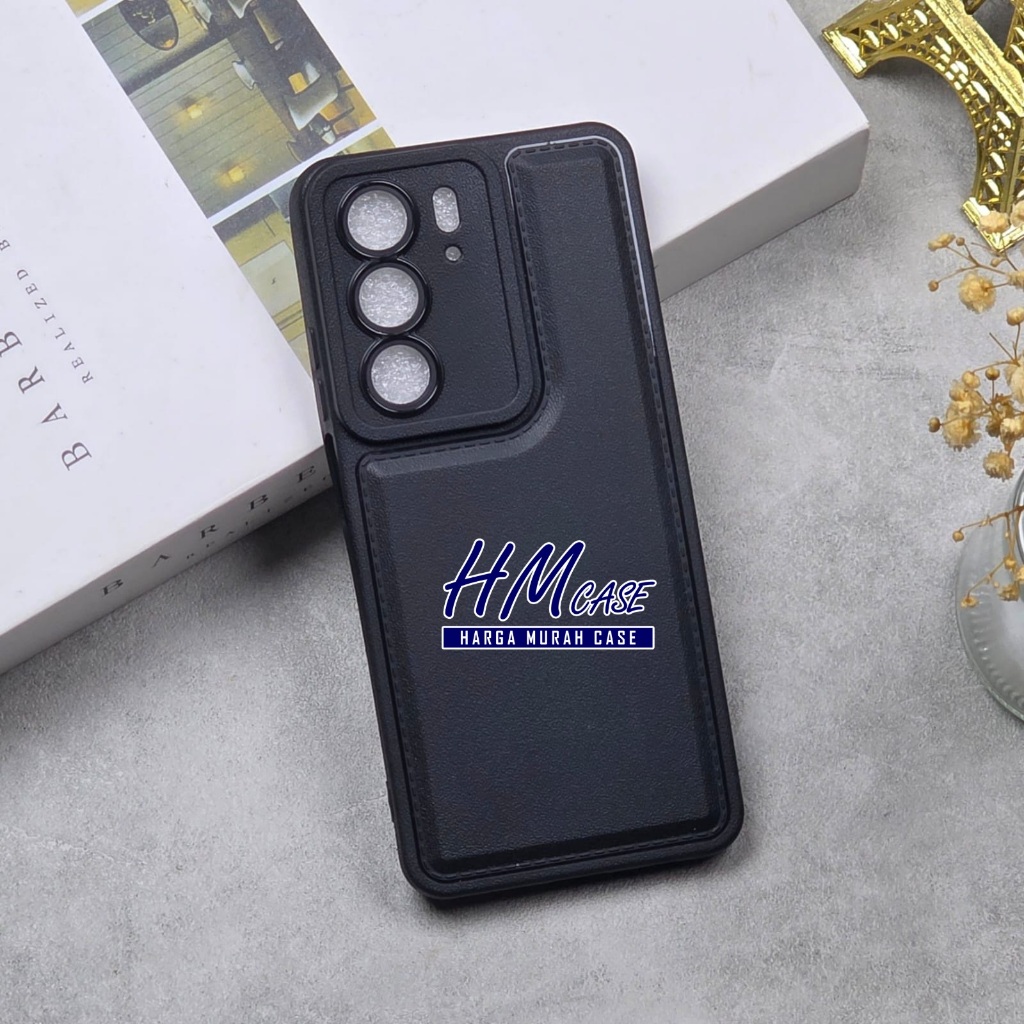 Realme C71 Realme P3 5G Case Pro Leather สีดํา Realme C71 Realme P3 5G